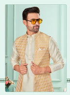 Traditional Kurta Pyjama With Jacket