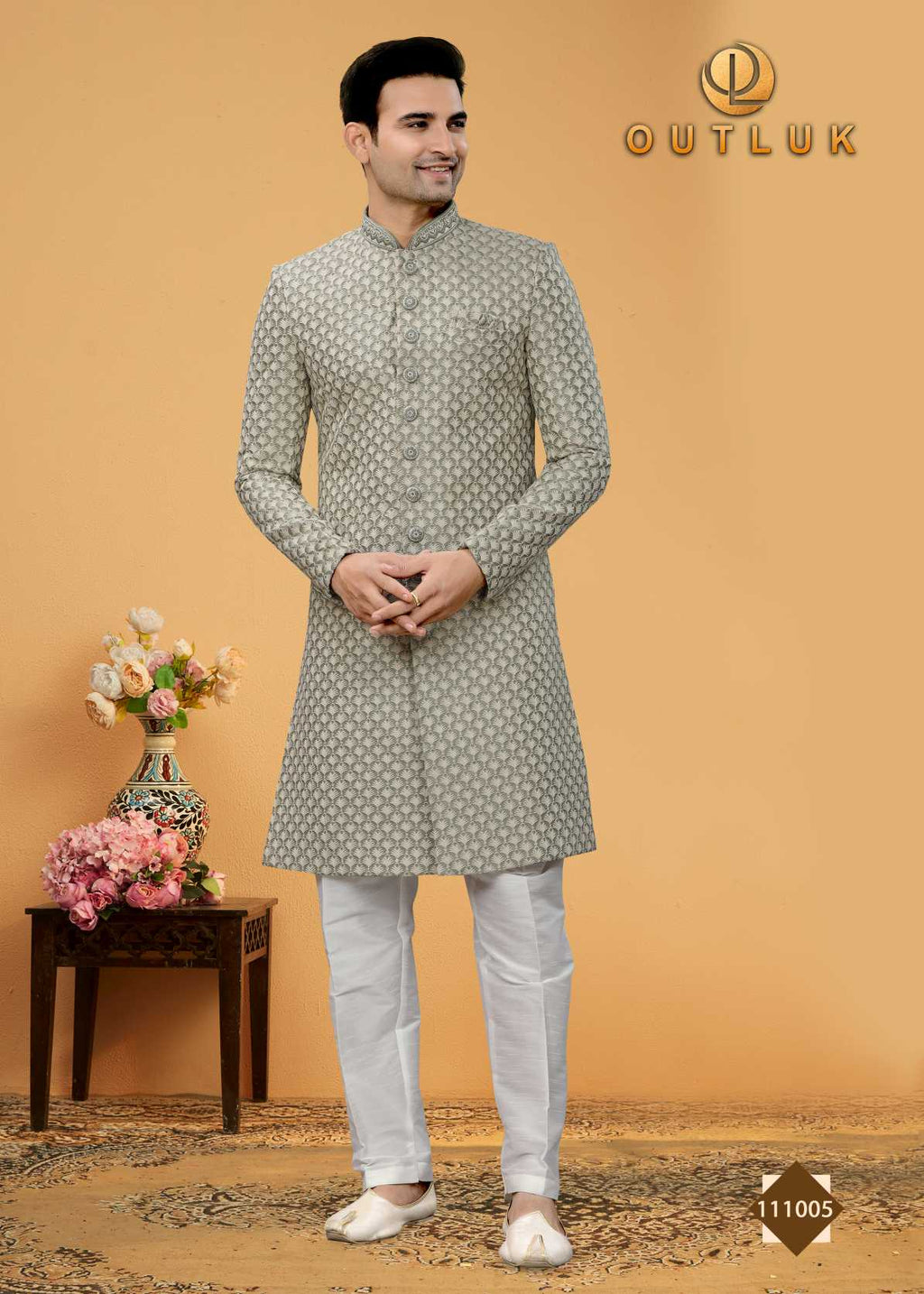 latest Indo Westren Ethnic Wedding Sherwani's