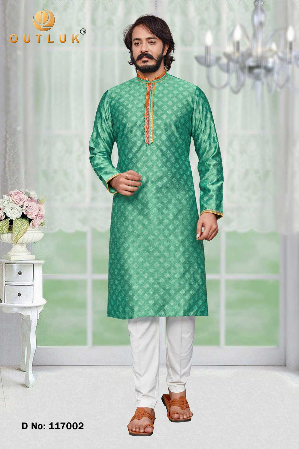 Indowestren Semi Cotton Kurta Pyjama