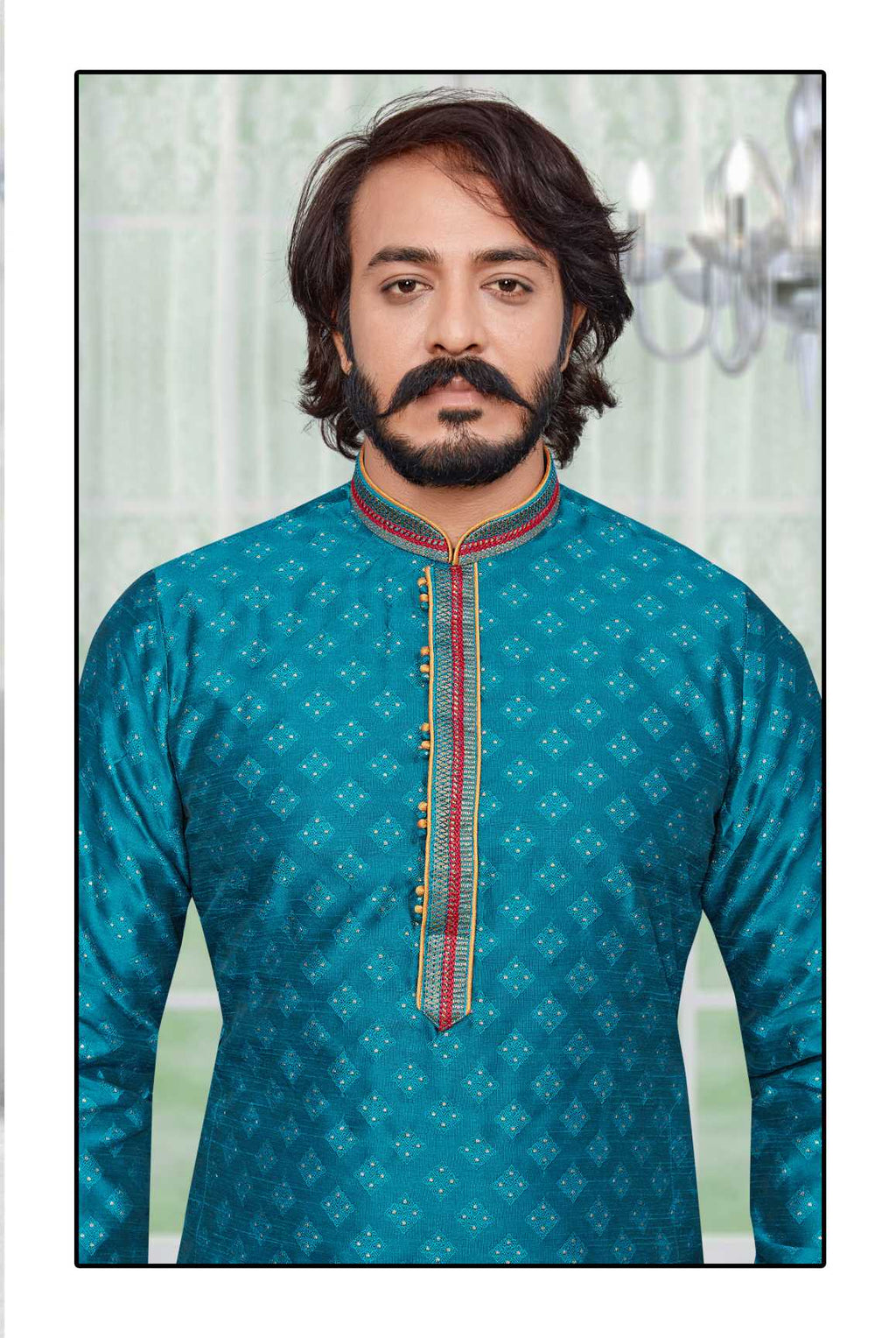 Indowestren Semi Cotton Kurta Pyjama