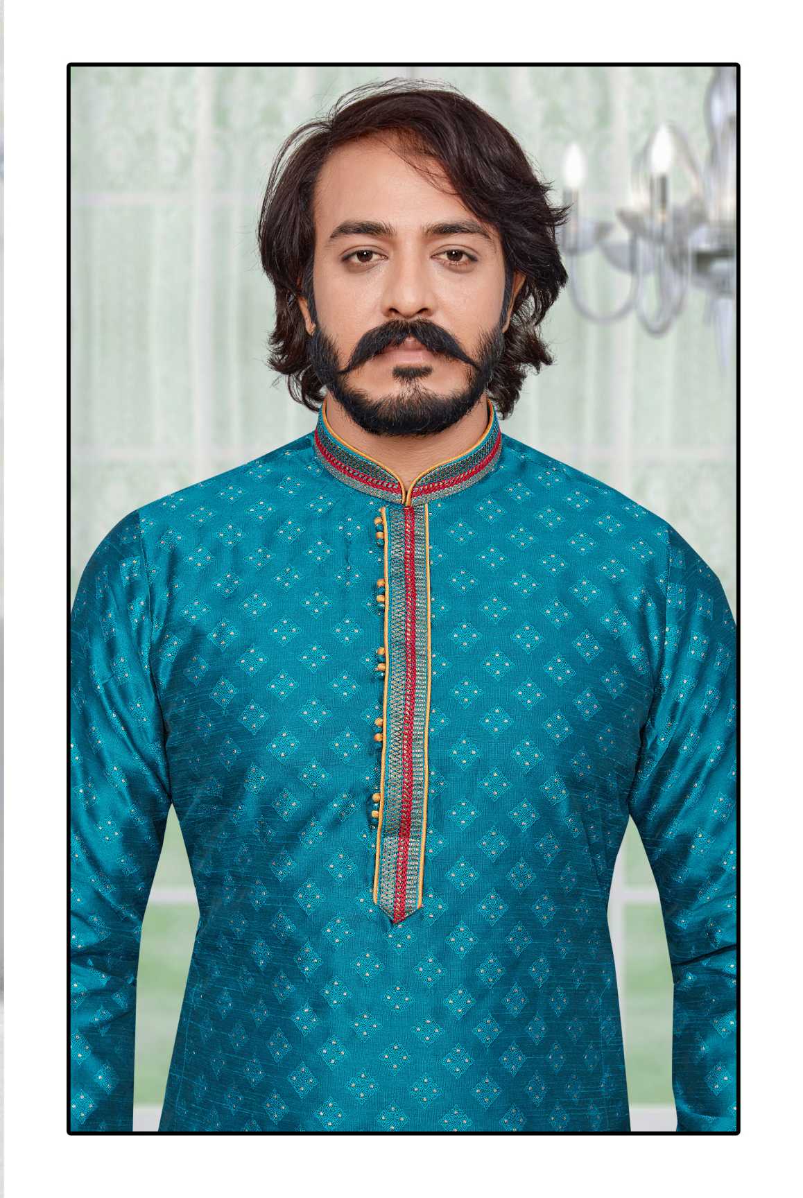 Indowestren Semi Cotton Kurta Pyjama