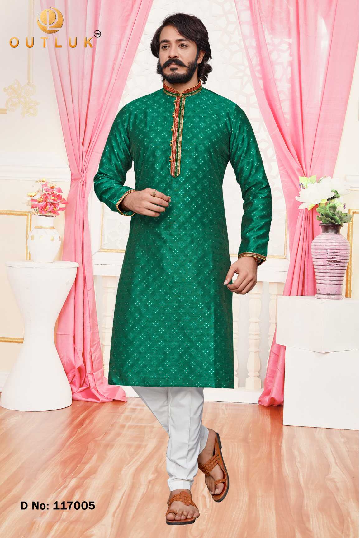 Indowestren Semi Cotton Kurta Pyjama
