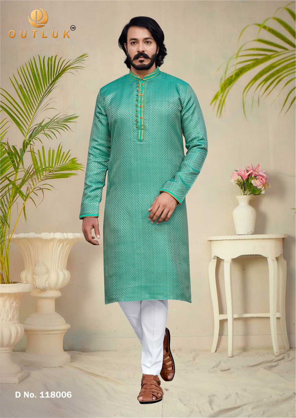 Indowestren Semi Cotton Kurta Pyjama