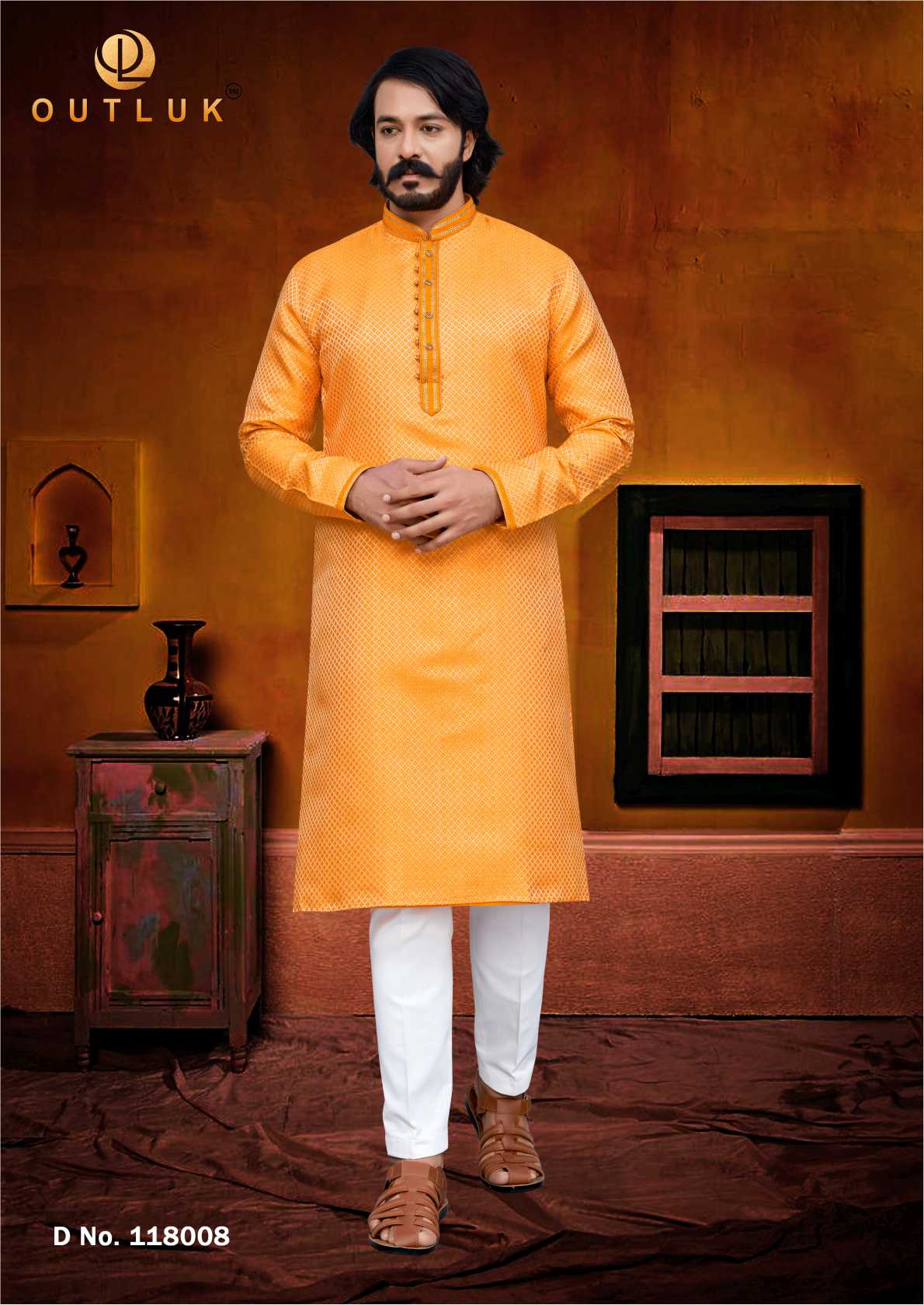 Indowestren Semi Cotton Kurta Pyjama