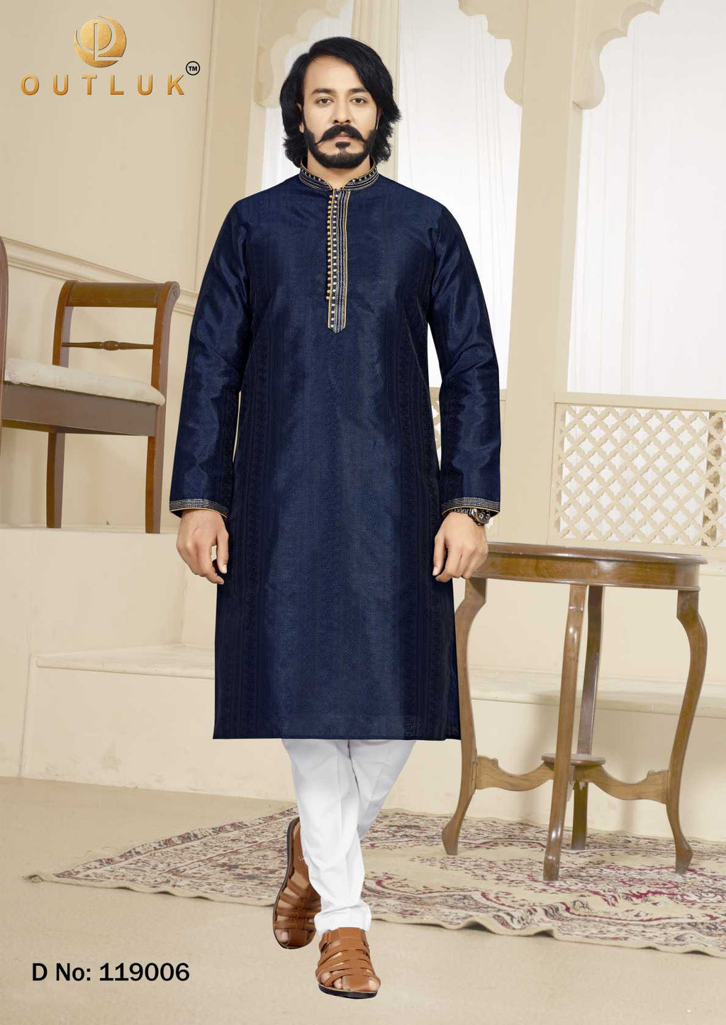 Indowestren Semi Cotton Kurta Pyjama