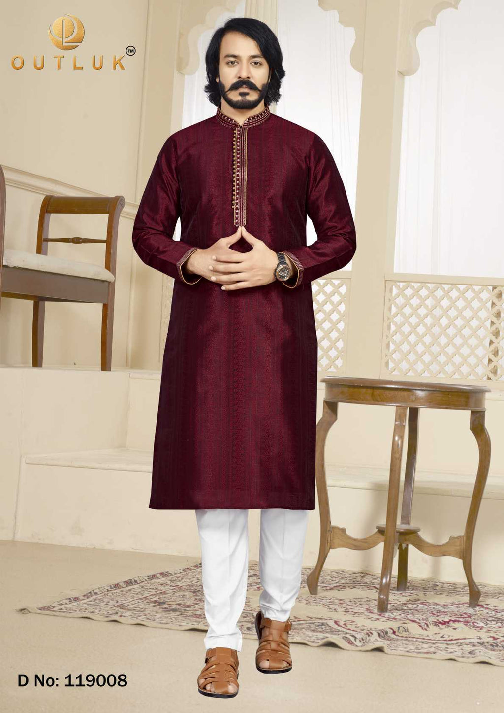 Indowestren Semi Cotton Kurta Pyjama