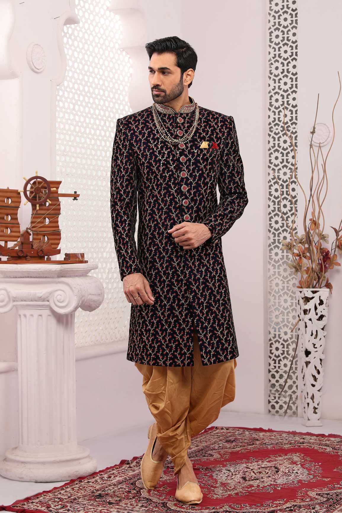 latest Indo Westren Ethnic Wedding Sherwani's