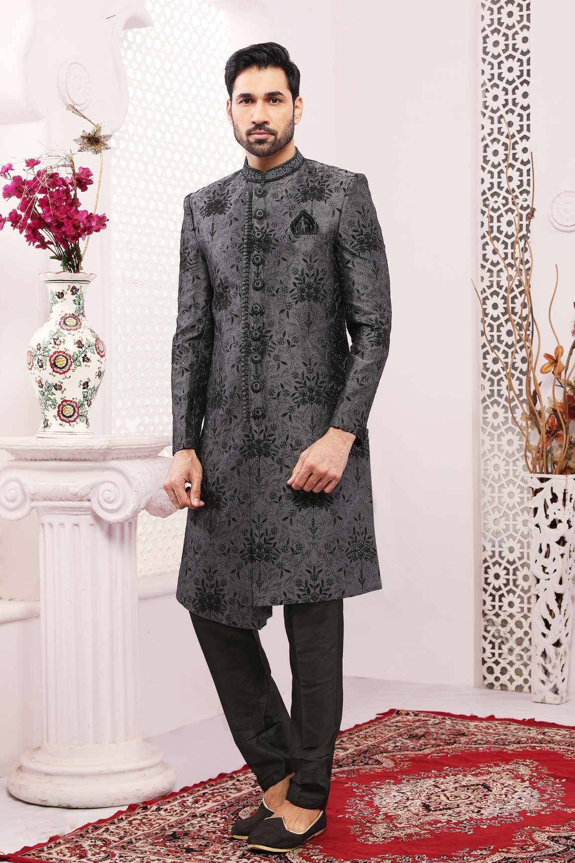 latest Indo Westren Ethnic Wedding Sherwani's