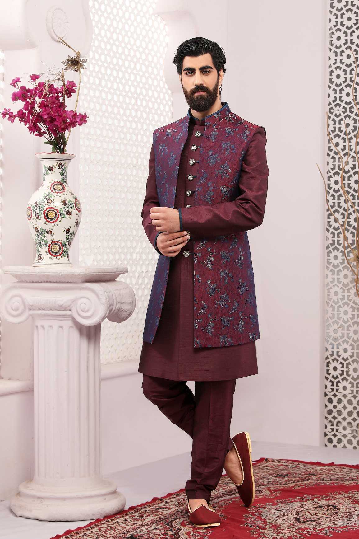 latest Indo Westren Ethnic Wedding Sherwani's