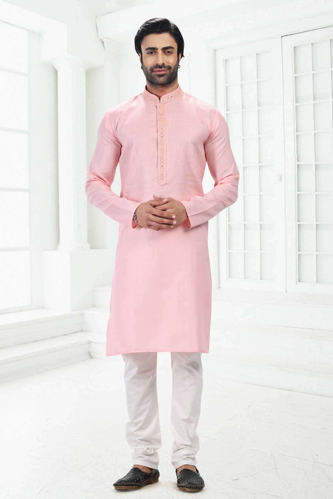 Traditional Linen Cotton kurta Pyjama