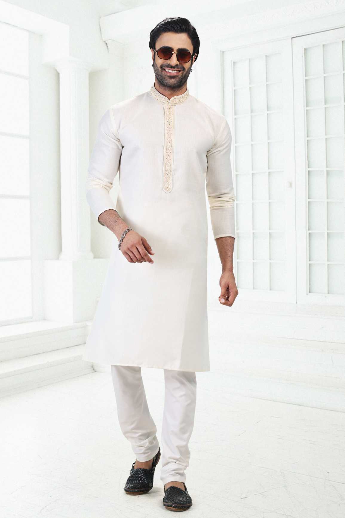 Traditional Linen Cotton kurta Pyjama