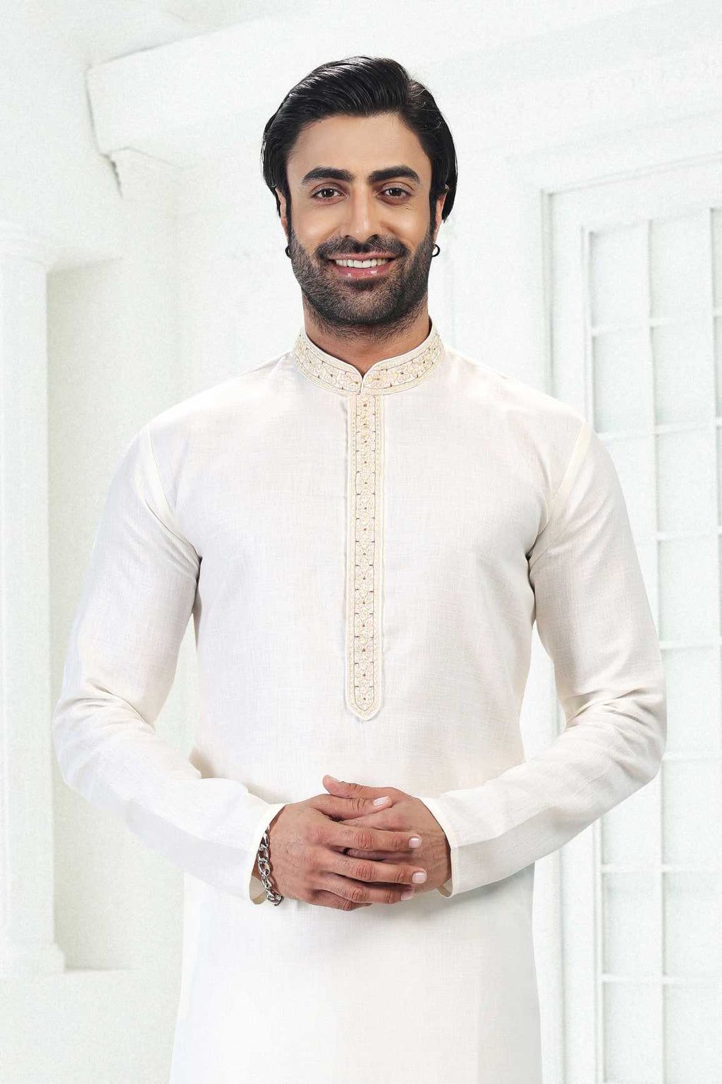 Traditional Linen Cotton kurta Pyjama