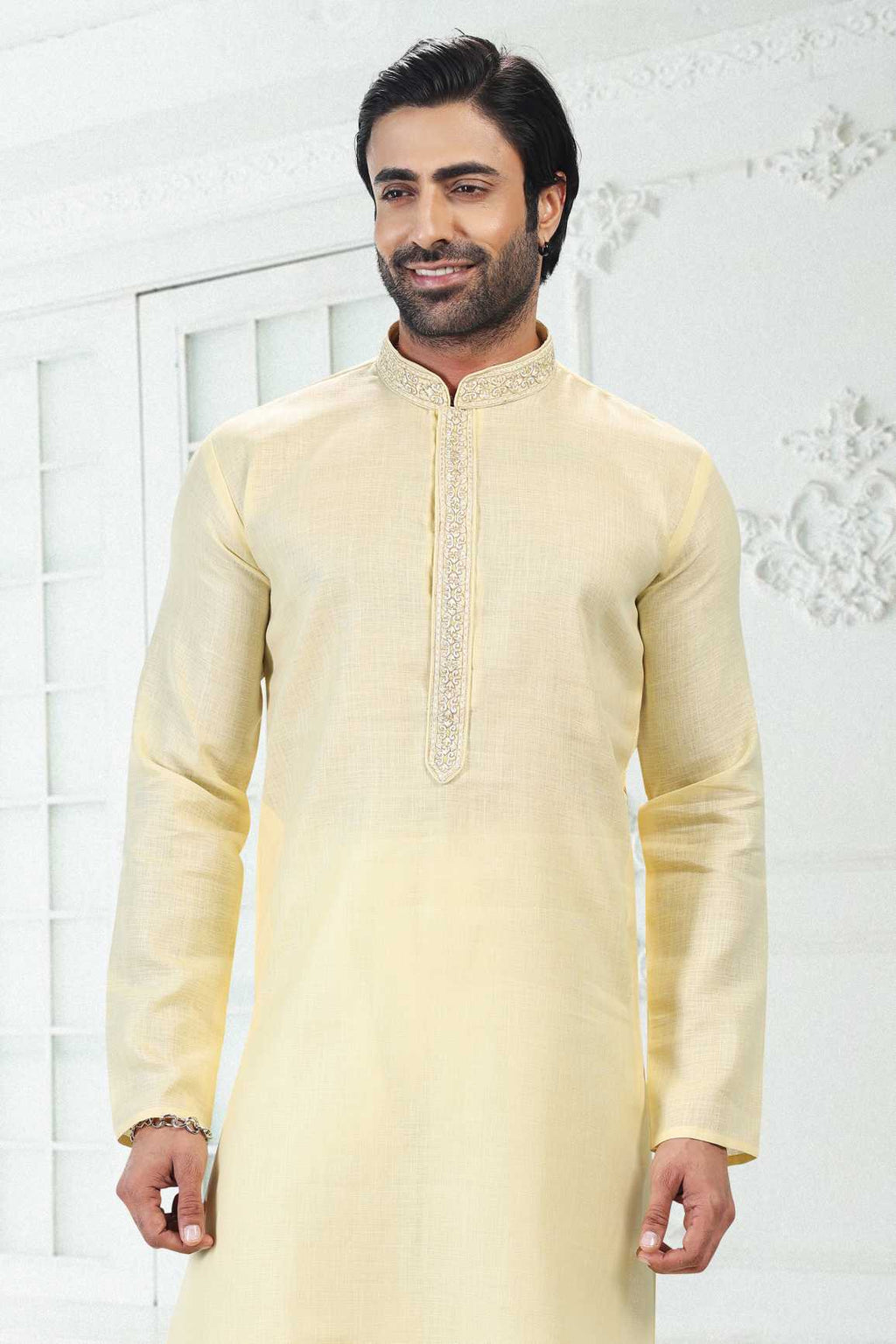 Traditional Linen Cotton kurta Pyjama