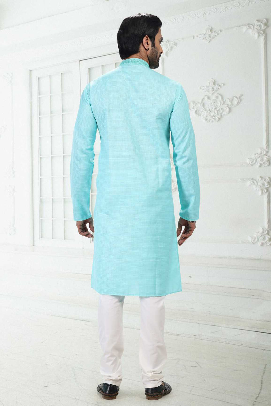 Traditional Linen Cotton kurta Pyjama