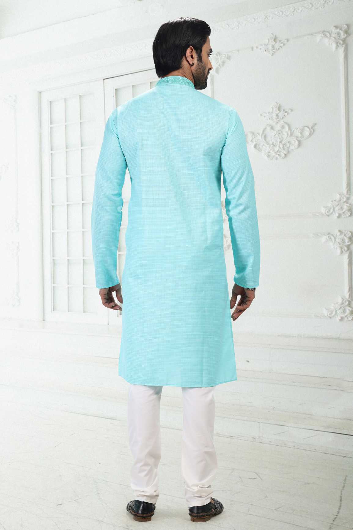 Traditional Linen Cotton kurta Pyjama
