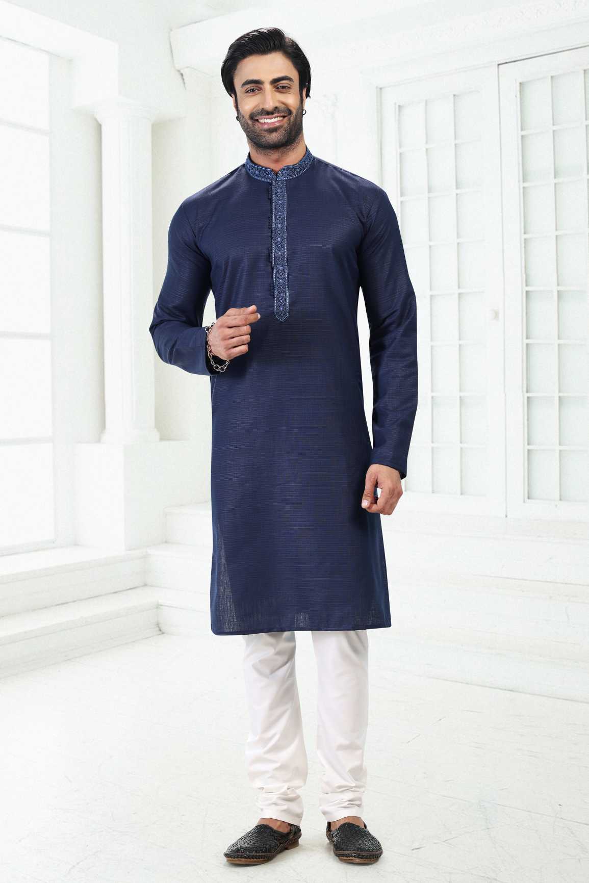 Traditional Linen Cotton kurta Pyjama