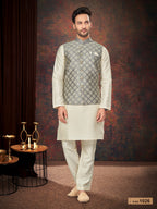 Traditional Kurta Pyjama With Jacket