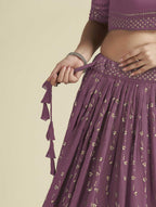 New Semi Stitiched Georgette Lehenga Choli