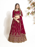 New Semi Stitiched Georgette Lehenga Choli
