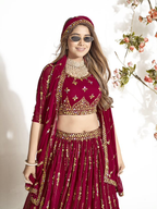 New Semi Stitiched Georgette Lehenga Choli