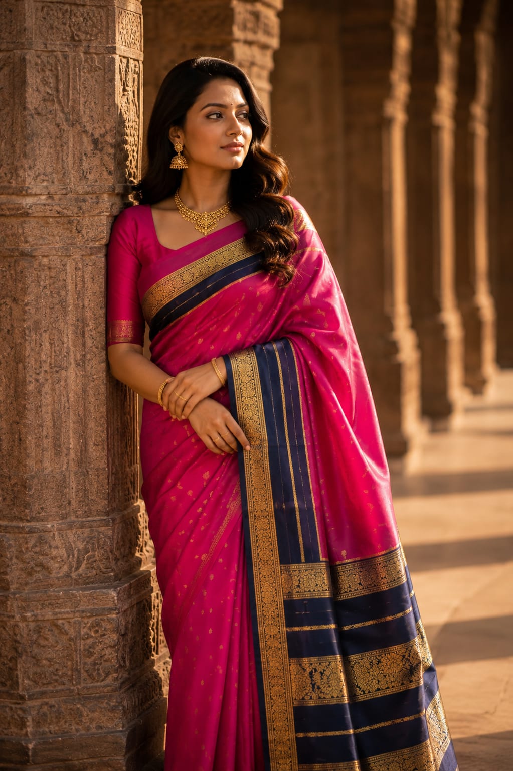 Half Silk Saree