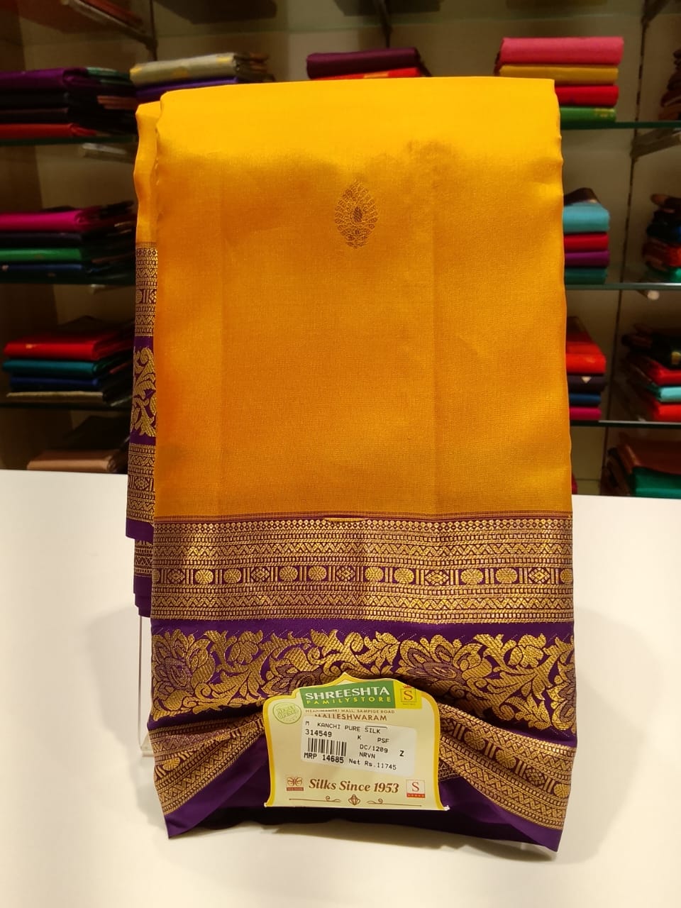 Pure Mysore Silk Saree.