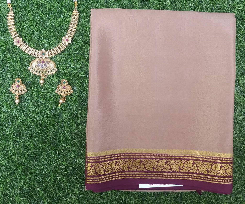 Pure Mysore Silk Crape Sarees
