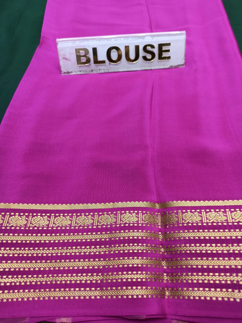 Pure Mysore Silk Crape Saree