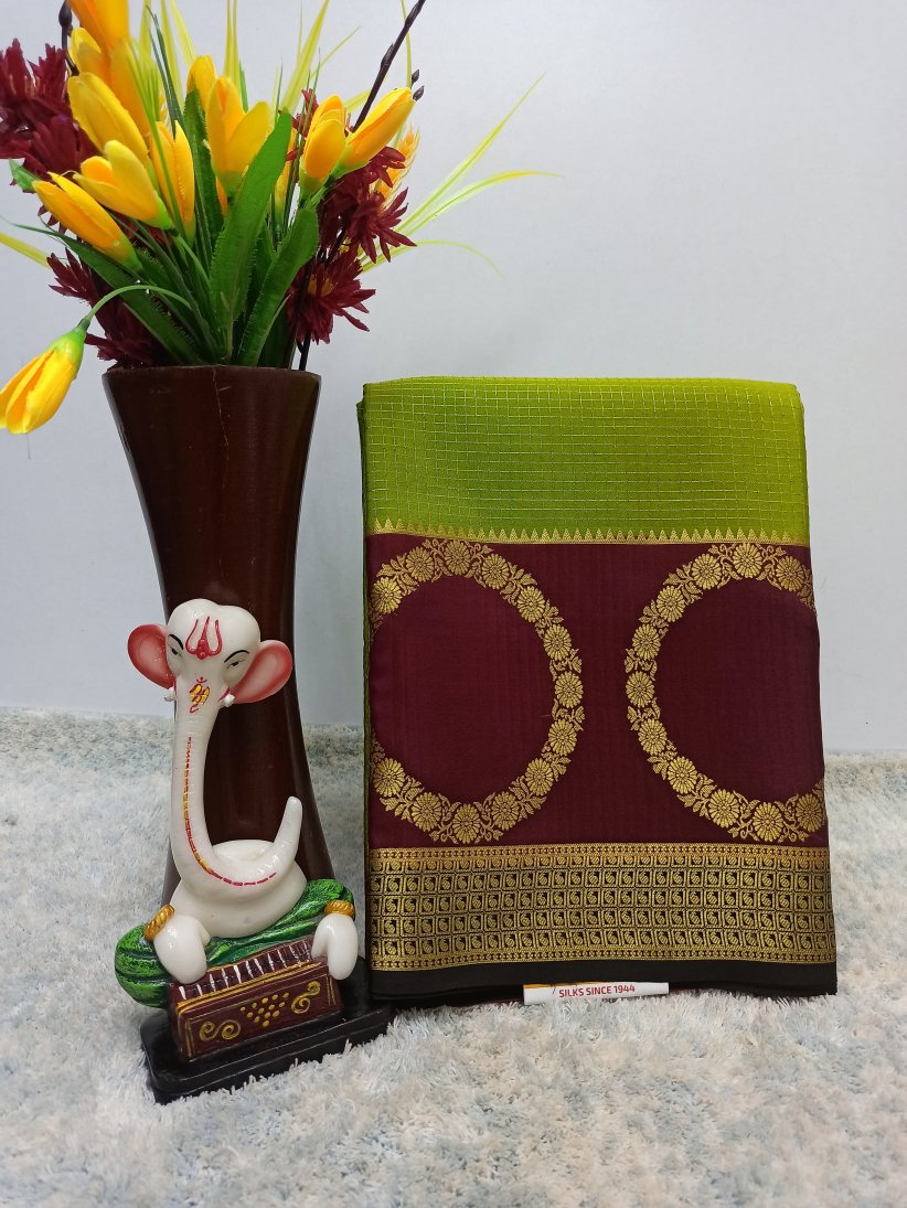 Pure Mysore Silk Crape Sarees