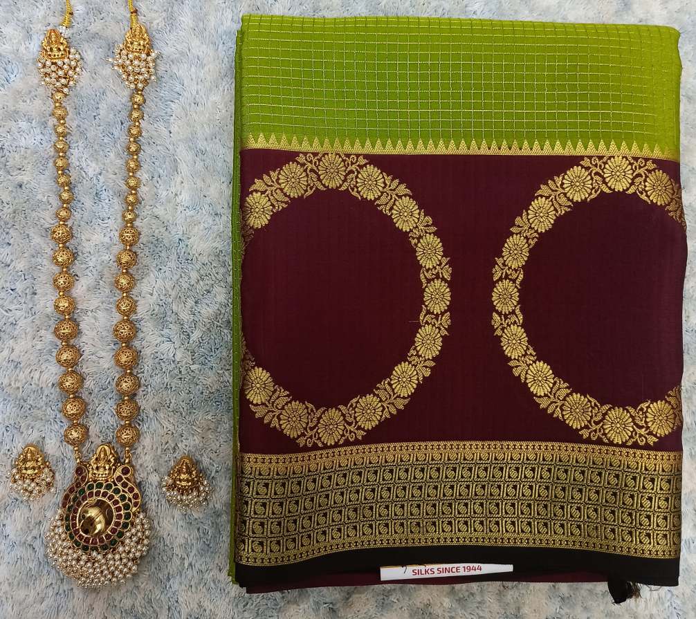 Pure Mysore Silk Crape Sarees