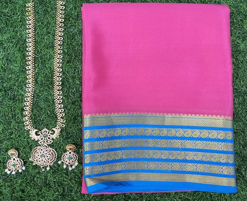 Pure Mysore Silk Crape Saree