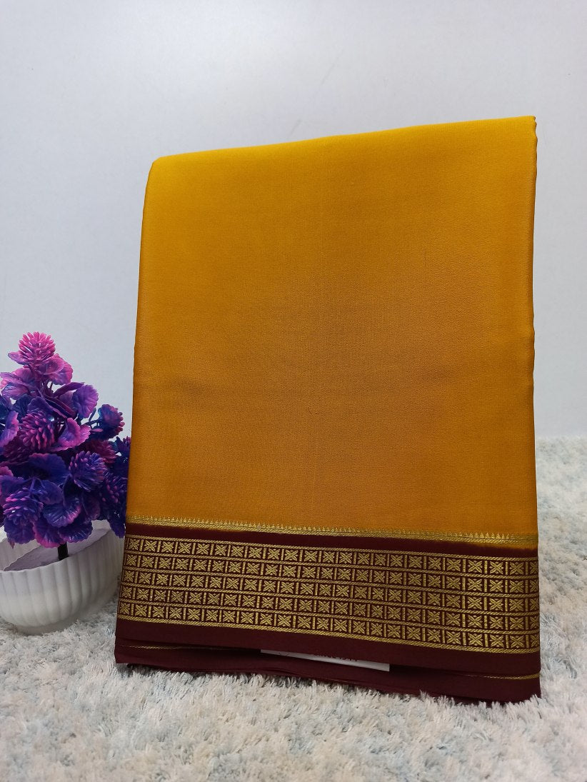 Pure Mysore Silk Crape Saree