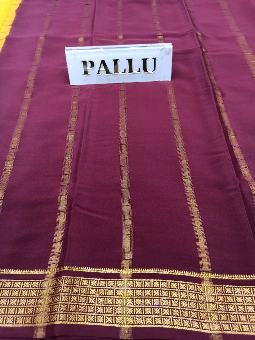 Pure Mysore Silk Crape Saree