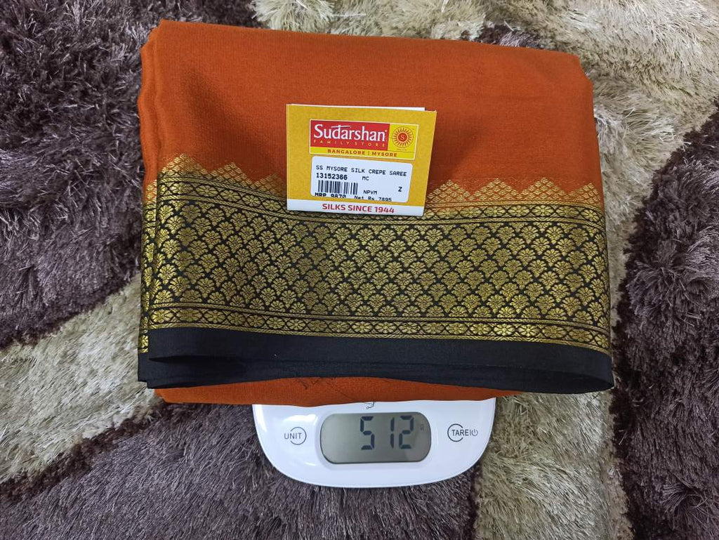 Pure Mysore Silk Crape Saree
