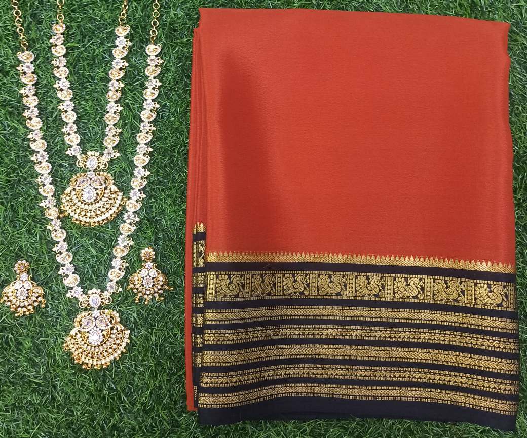 Pure Mysore Silk Crape Sarees