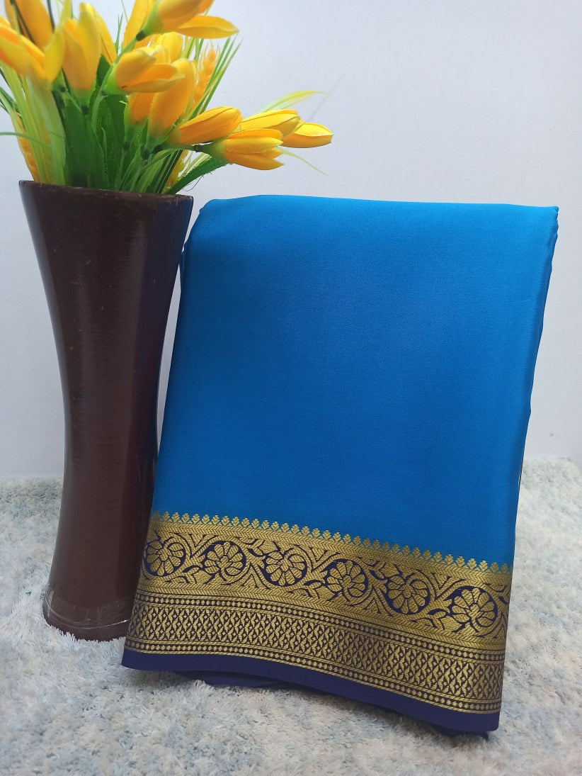 Pure Mysore Silk Crape Sarees