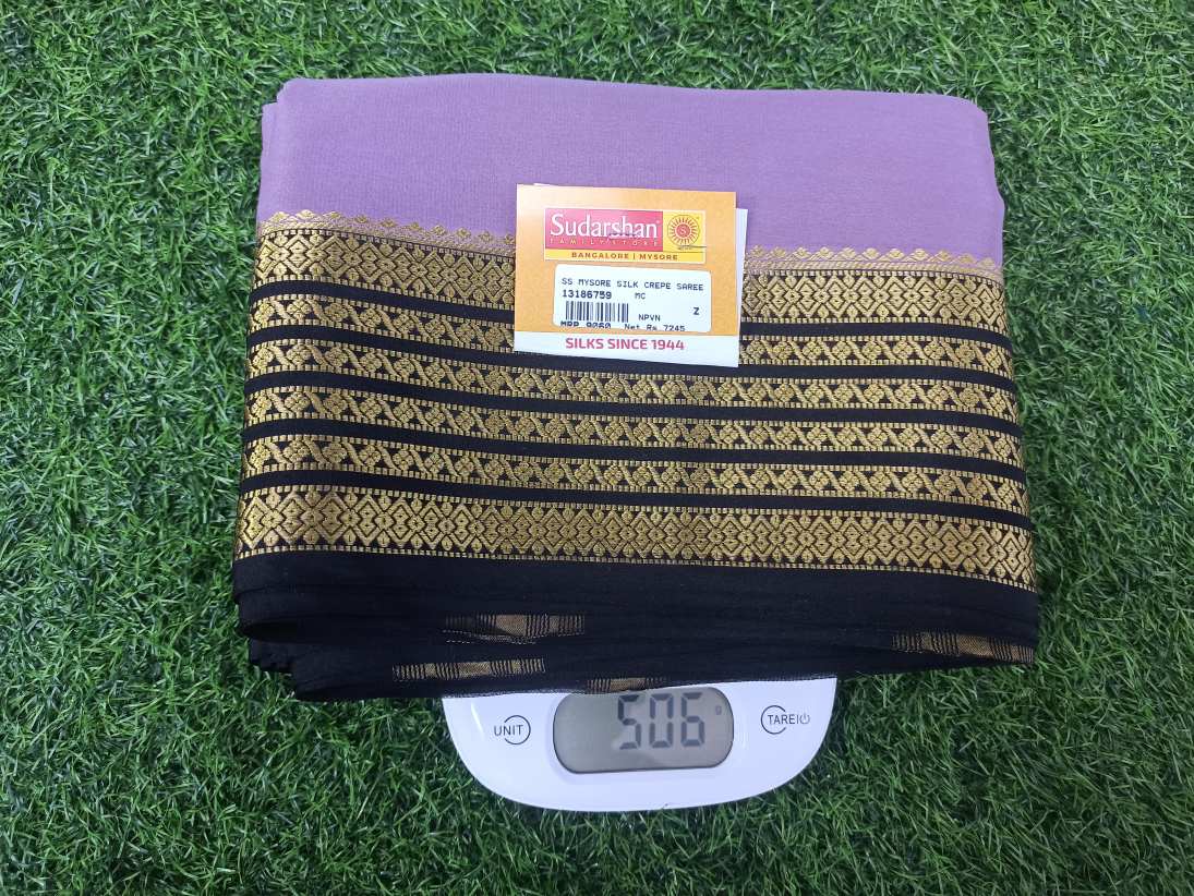 Pure Mysore Silk Crape Sarees