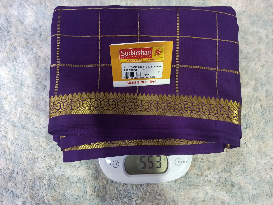 Pure Mysore Silk Saree