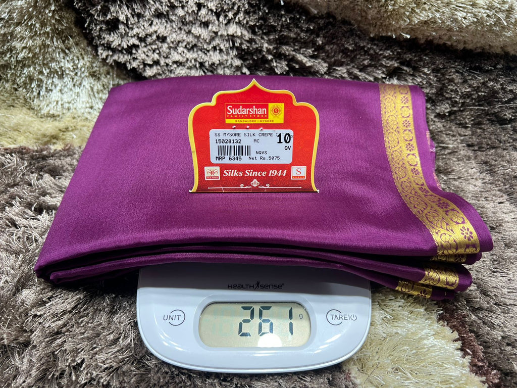 Pure Mysore Silk Saree ( 60Grams )