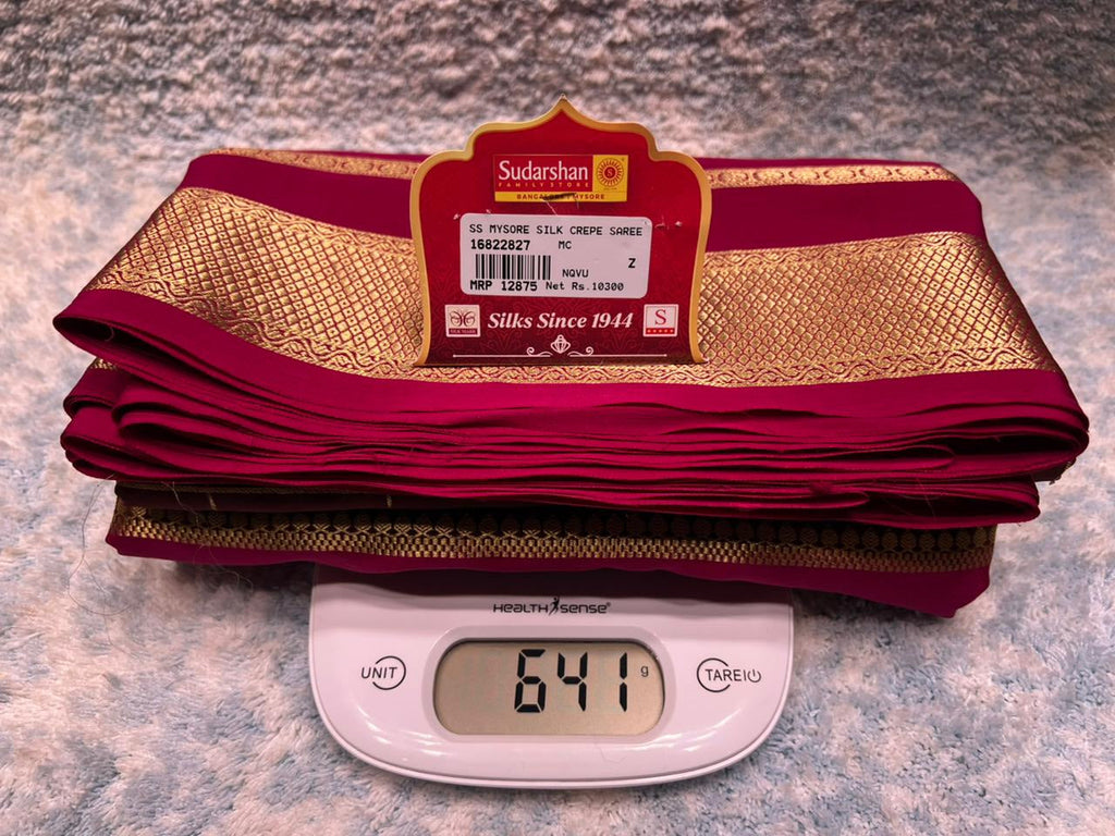 Pure Mysore Silk Saree.