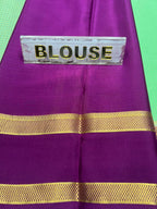 Pure Mysore Silk Saree.