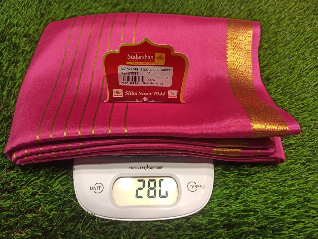 Pure Mysore Silk Saree (60 Grams )