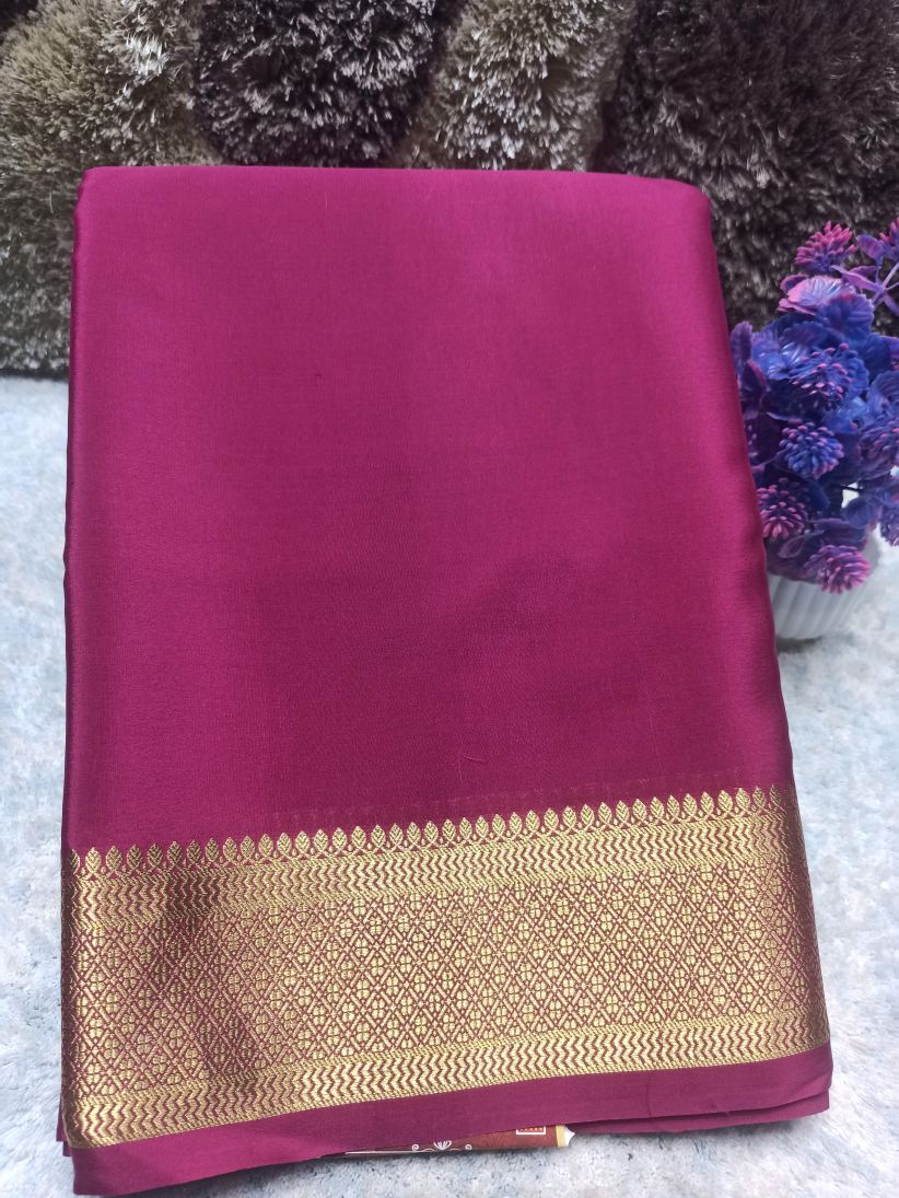 Pure Mysore Silk Saree.