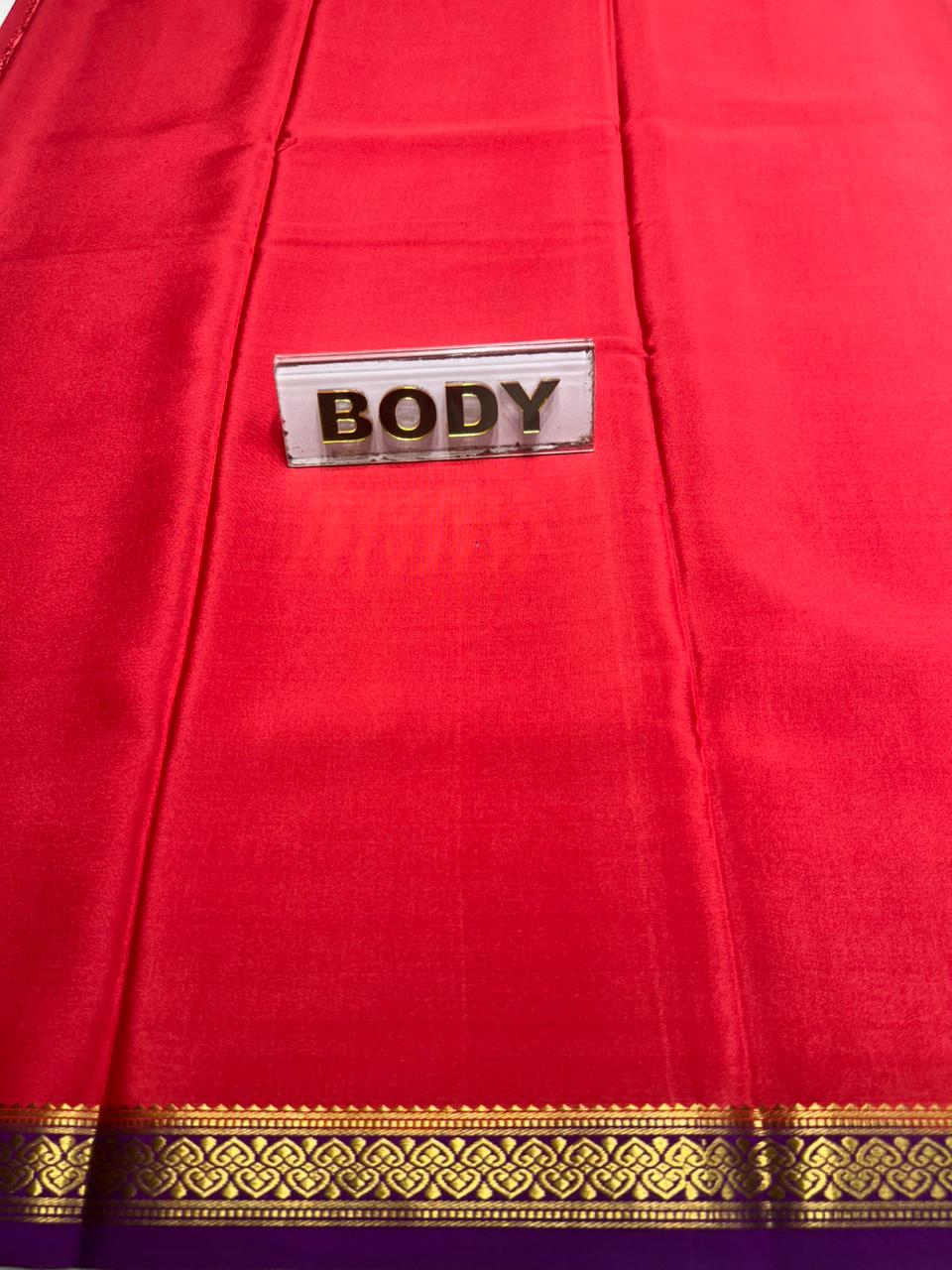 Pure Mysore Silk Saree.