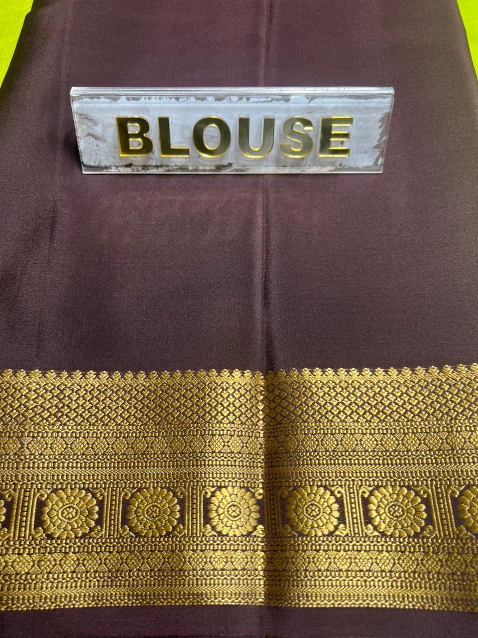 Pure Mysore Silk Saree.