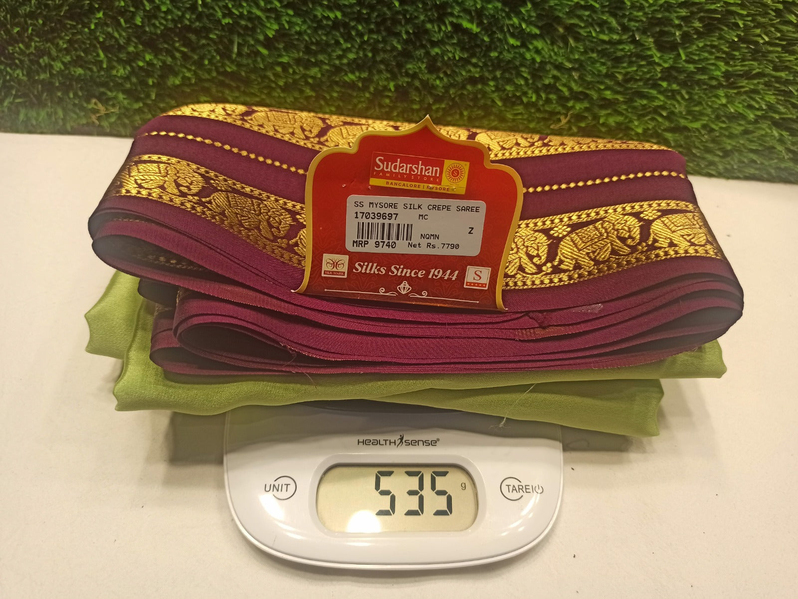 Pure Mysore Silk Saree.
