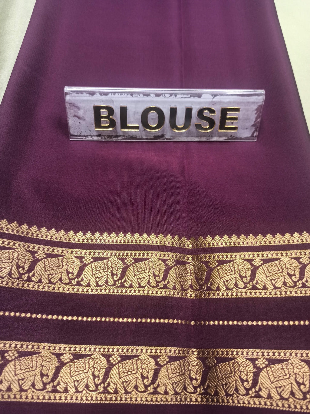 Pure Mysore Silk Saree.