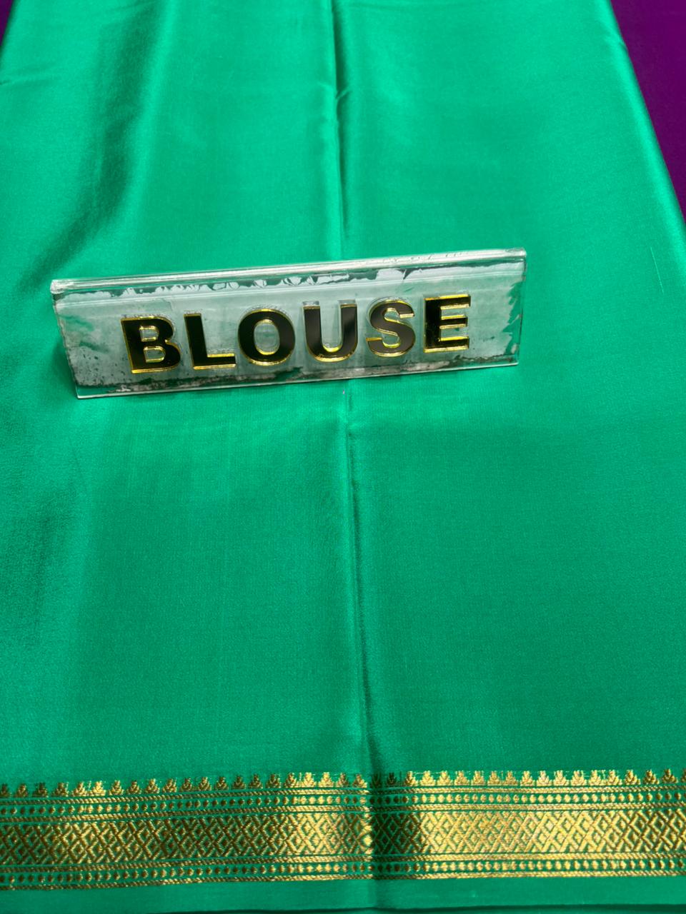 Pure Mysore Silk Saree.