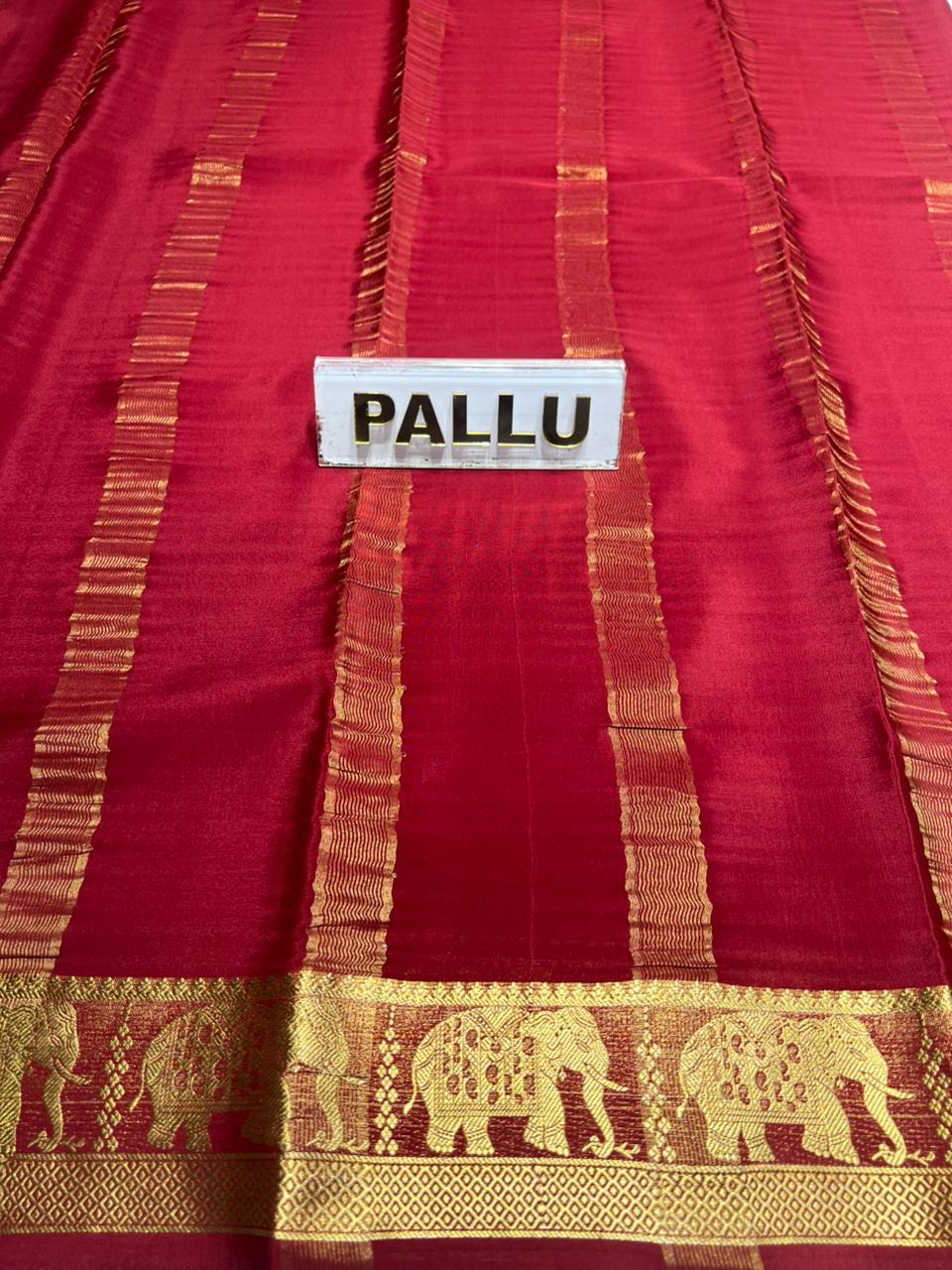 Pure Mysore Silk Saree.