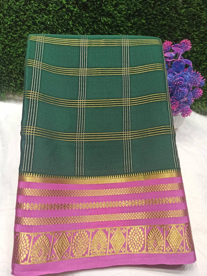 Pure Mysore Silk Saree.